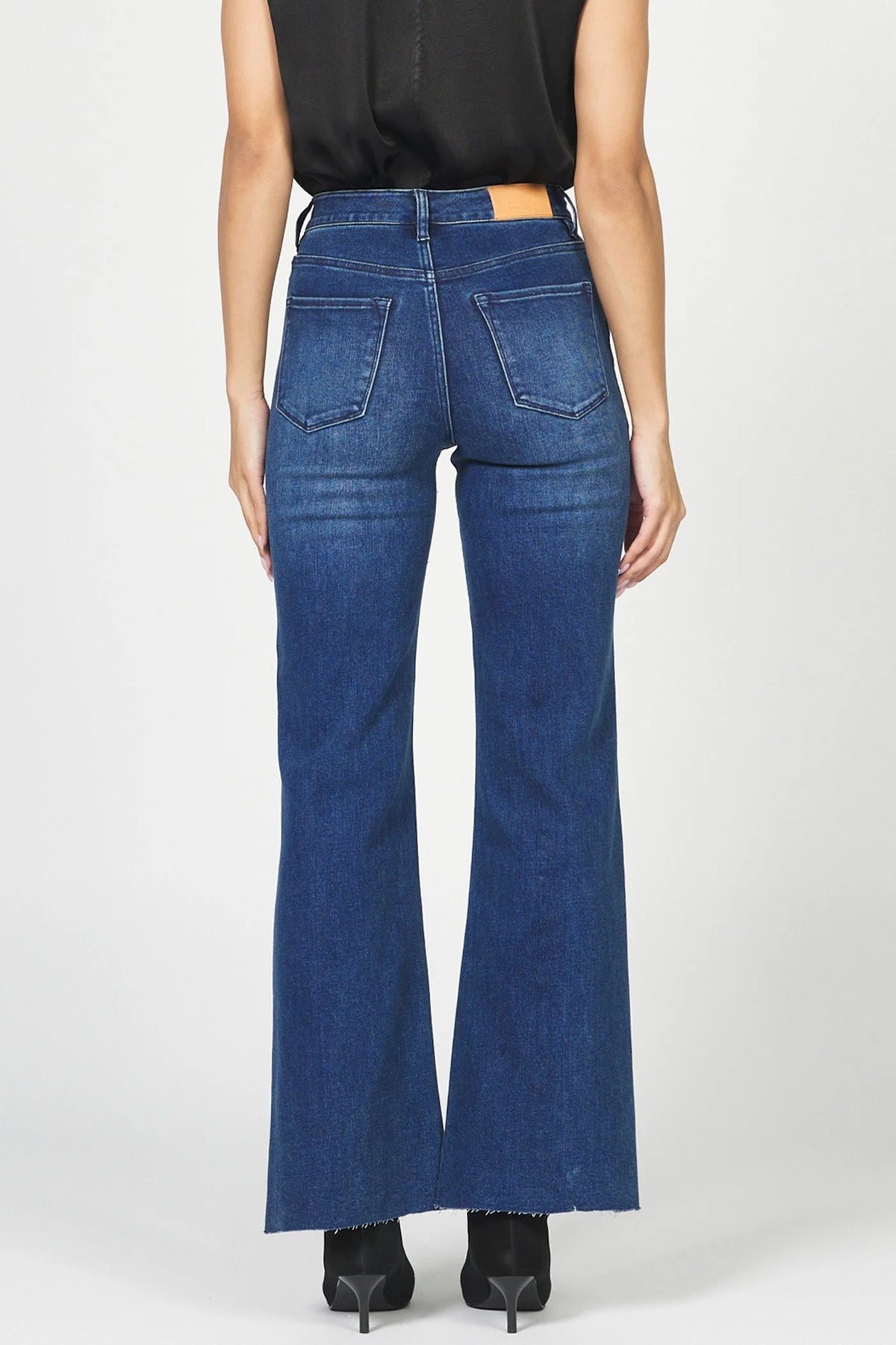Dear John Denim Fiona Cut Hem Wide Leg Jeans  marsha 