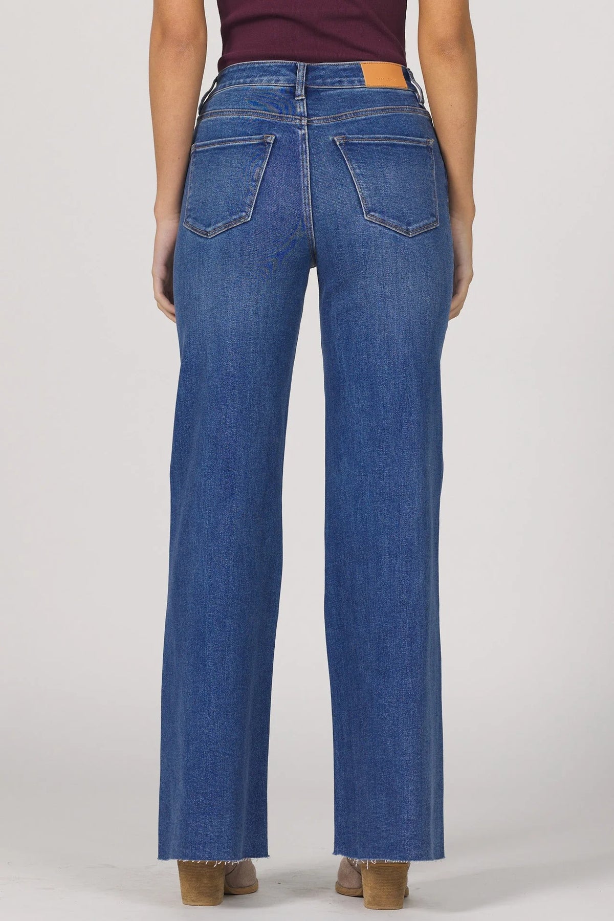 Dear John Denim Fiona Wide Leg Jean in midtown 