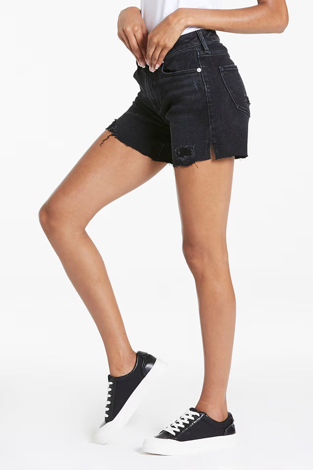 Dear John Denim Julian Highrise Frayed Hem Short east coast