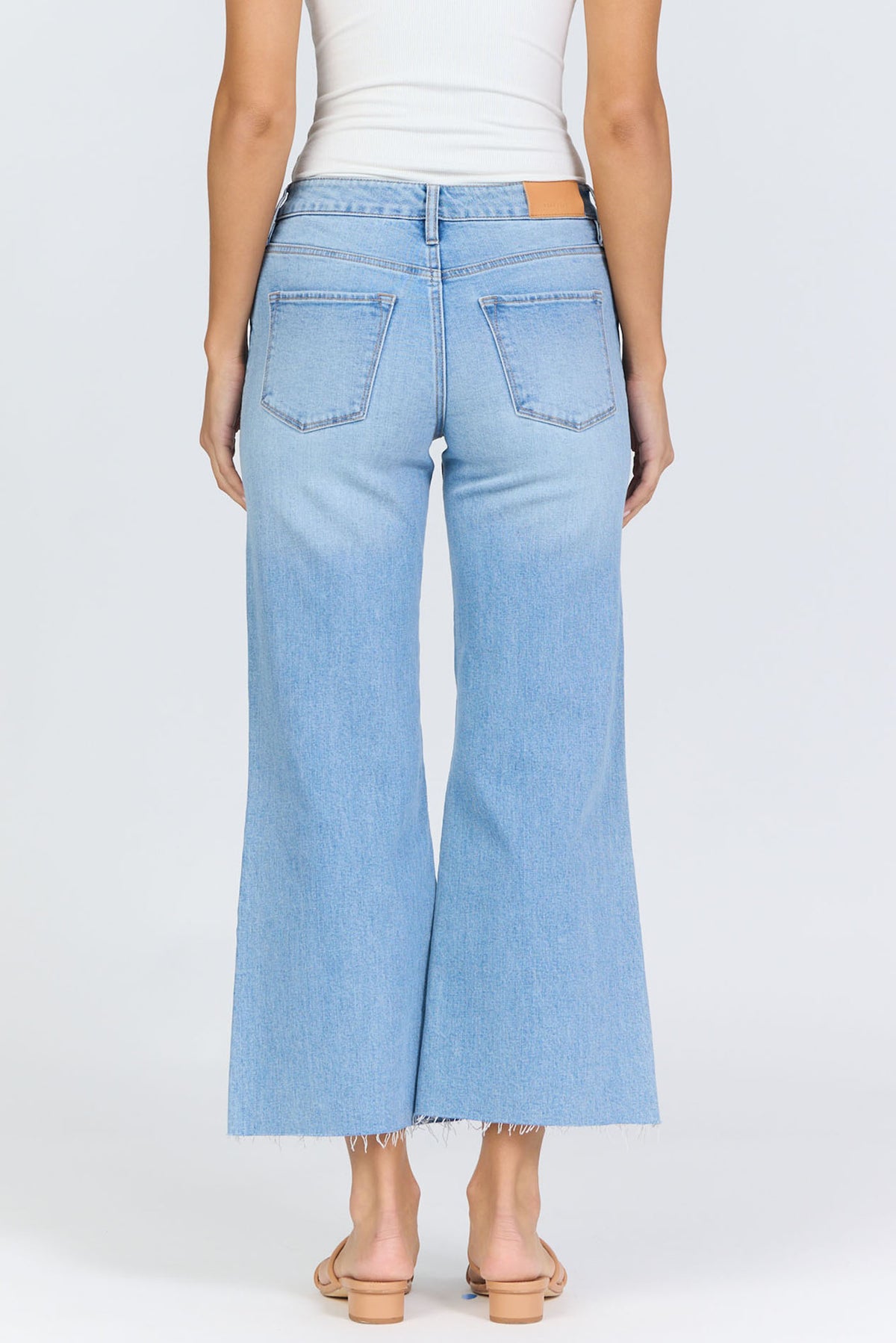 Dear John Holly Mid-Rise Raw Hem Straight Leg Jean in Ellsworth