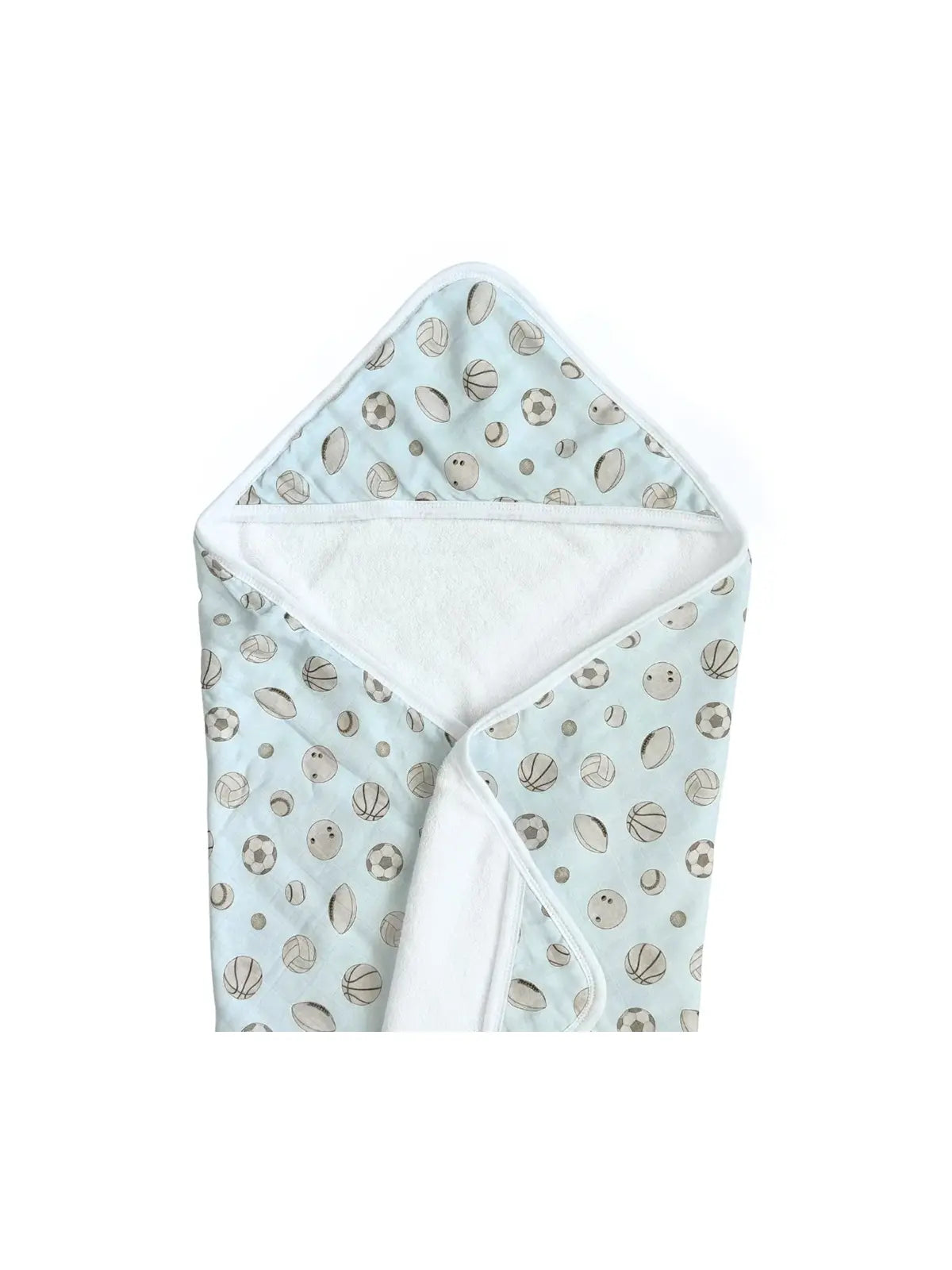 Dear Perli Baby Ballers Hooded Bath Towel for Newborns Babies & Toddlers