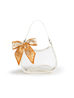 Desden Sara Large Clear Bag with Tennessee Volunteers Scarf Accent Tennessee Vols Game Day