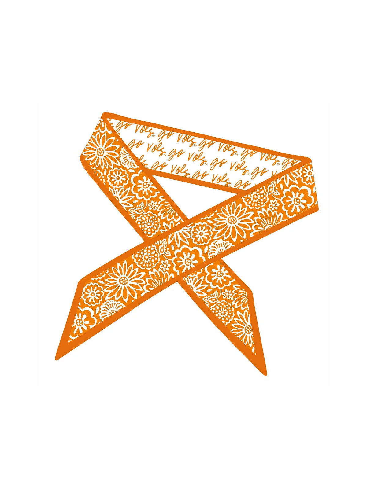 Desden Tennessee Vols Orange & White Skinny Scarf Tennessee Vols Game Day