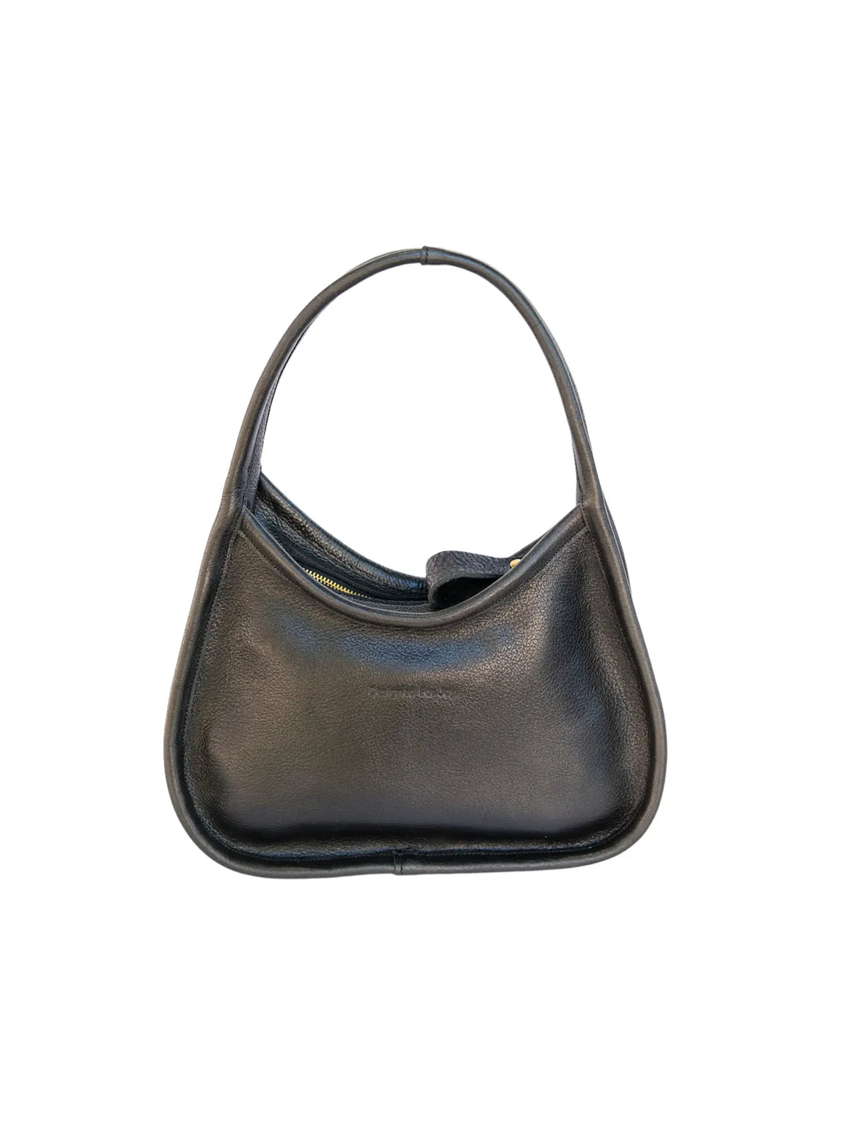 Designed For Joy Abigail Leather Hobo Bag Black