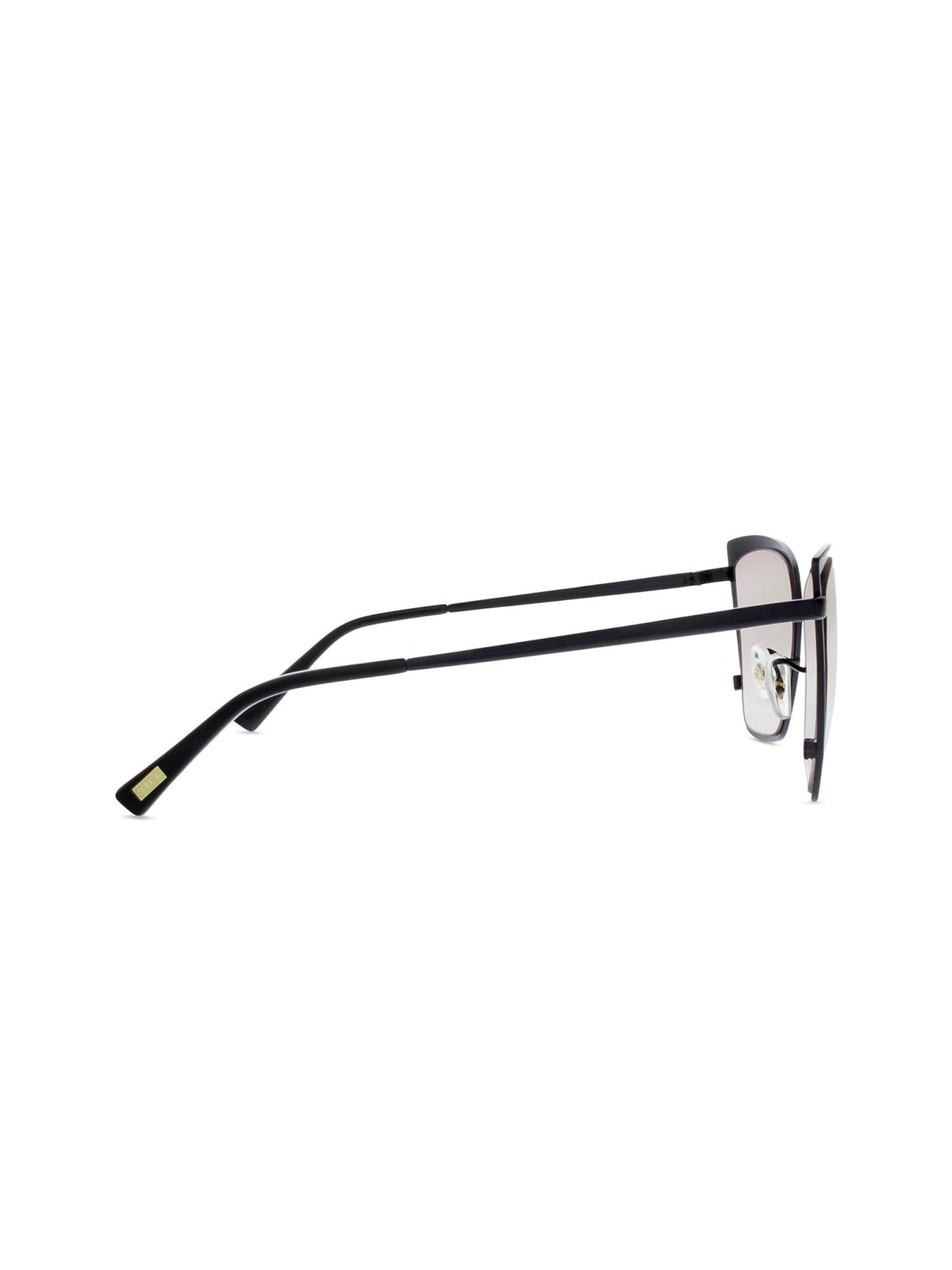 DIFF Eyewear Becky Sunglasses in Black Flash Grey Gradient