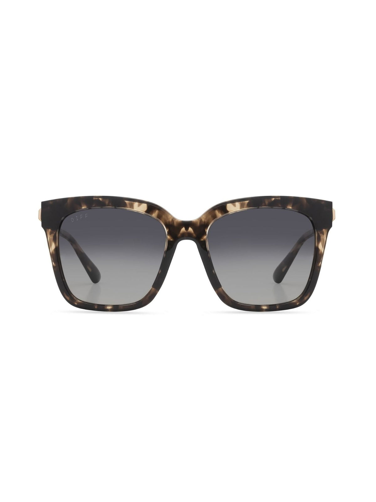 DIFF Eyewear Bella Sunglasses-  Espresso Tortoise + Grey Gradient Polarized