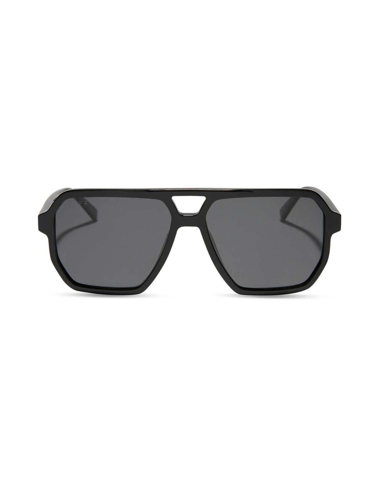 DIFF Eyewear Cameron Sunglasses: Black + Grey Polarized