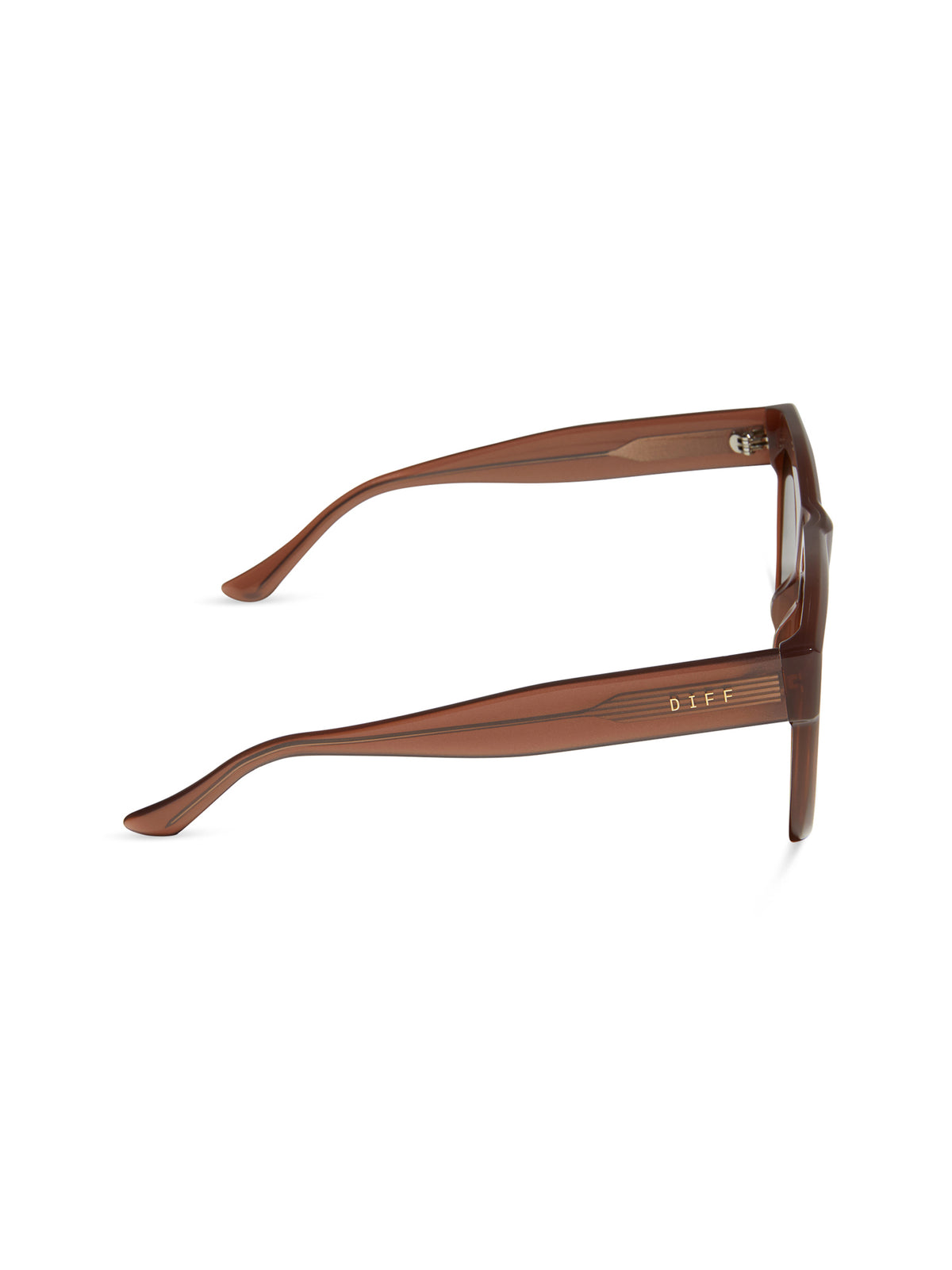 DIFF Eyewear Easton Sunglasses in Macchiato Brown Gradient Polarized
