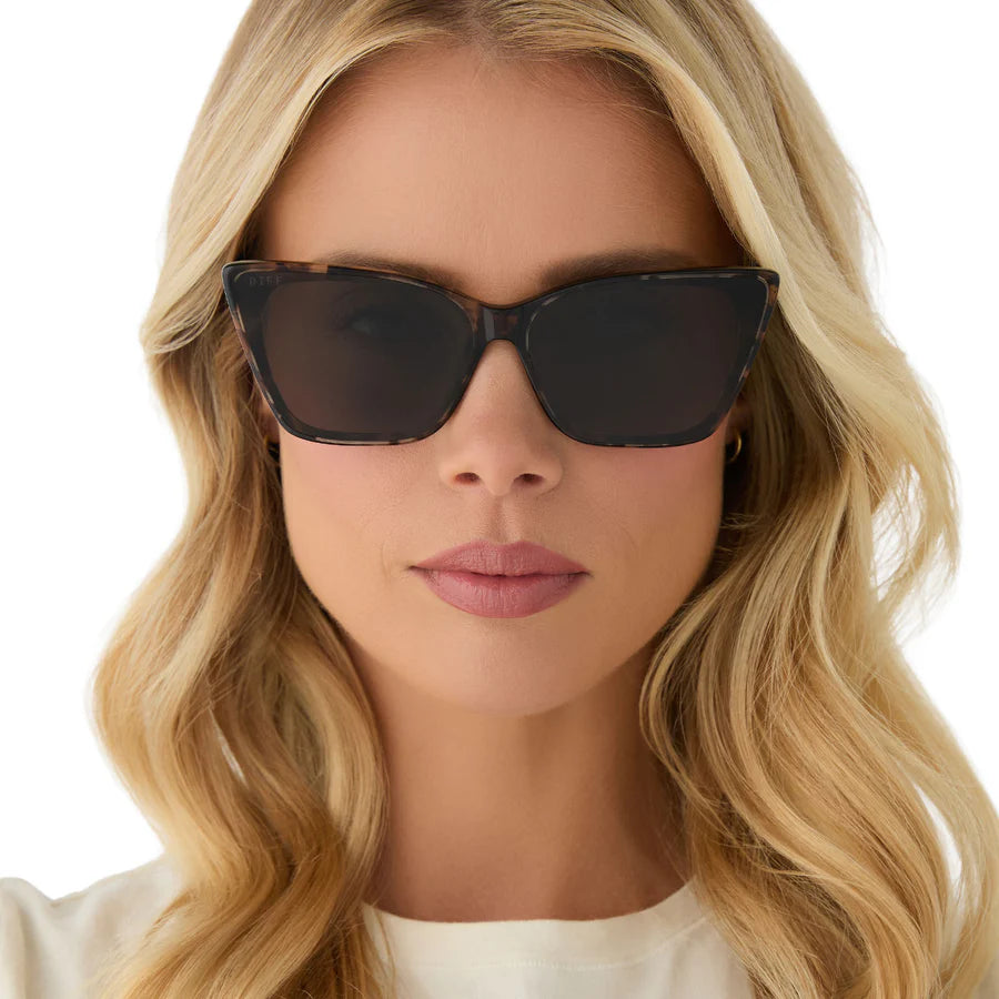 DIFF Eyewear Alina Sunglasses in Espresso Tortoise Grey