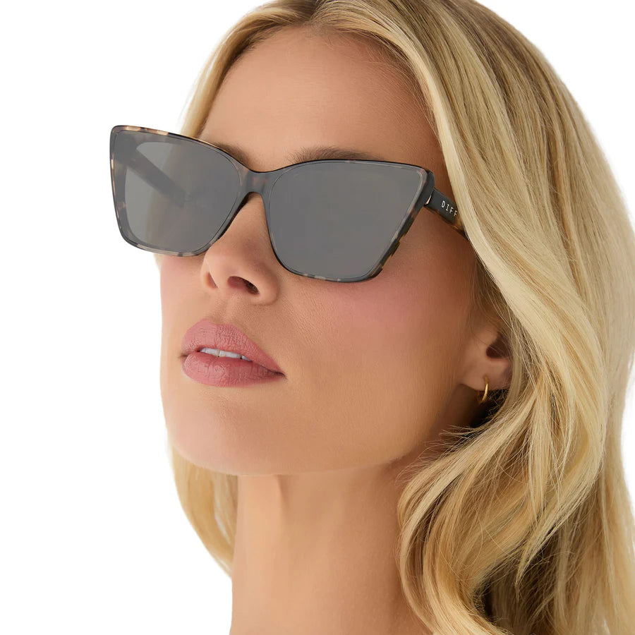 DIFF Eyewear Alina Sunglasses in Espresso Tortoise Grey