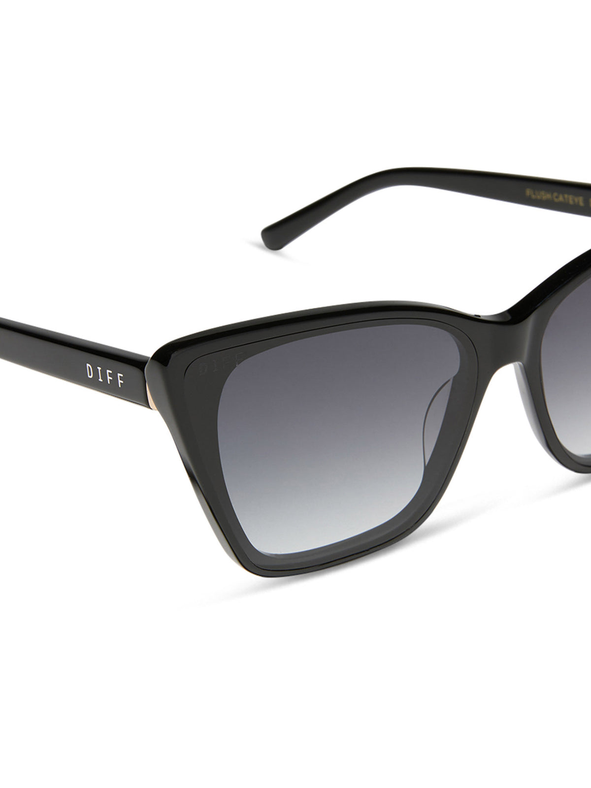 DIFF Eyewear Alina Sunglasses in Black & Grey Gradient