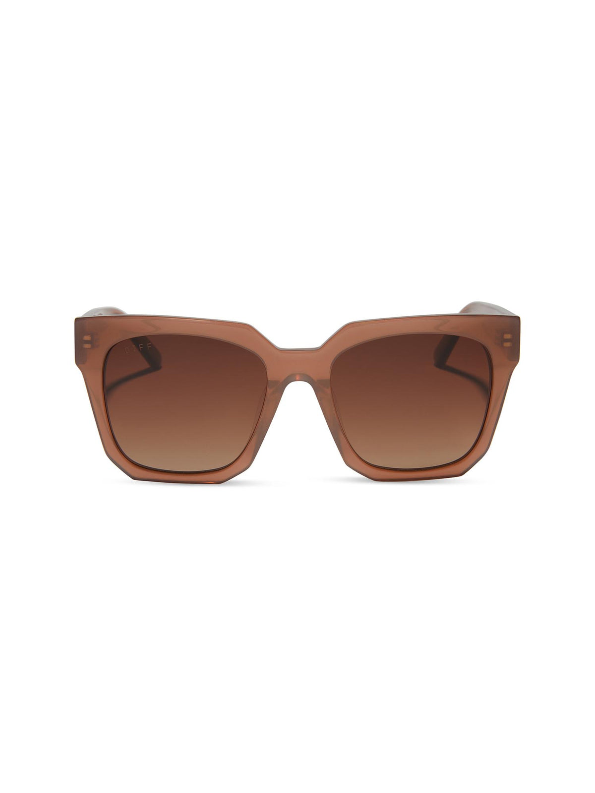 DIFF eyewear ariana sunglasses in macchiato and brown gradient polarized