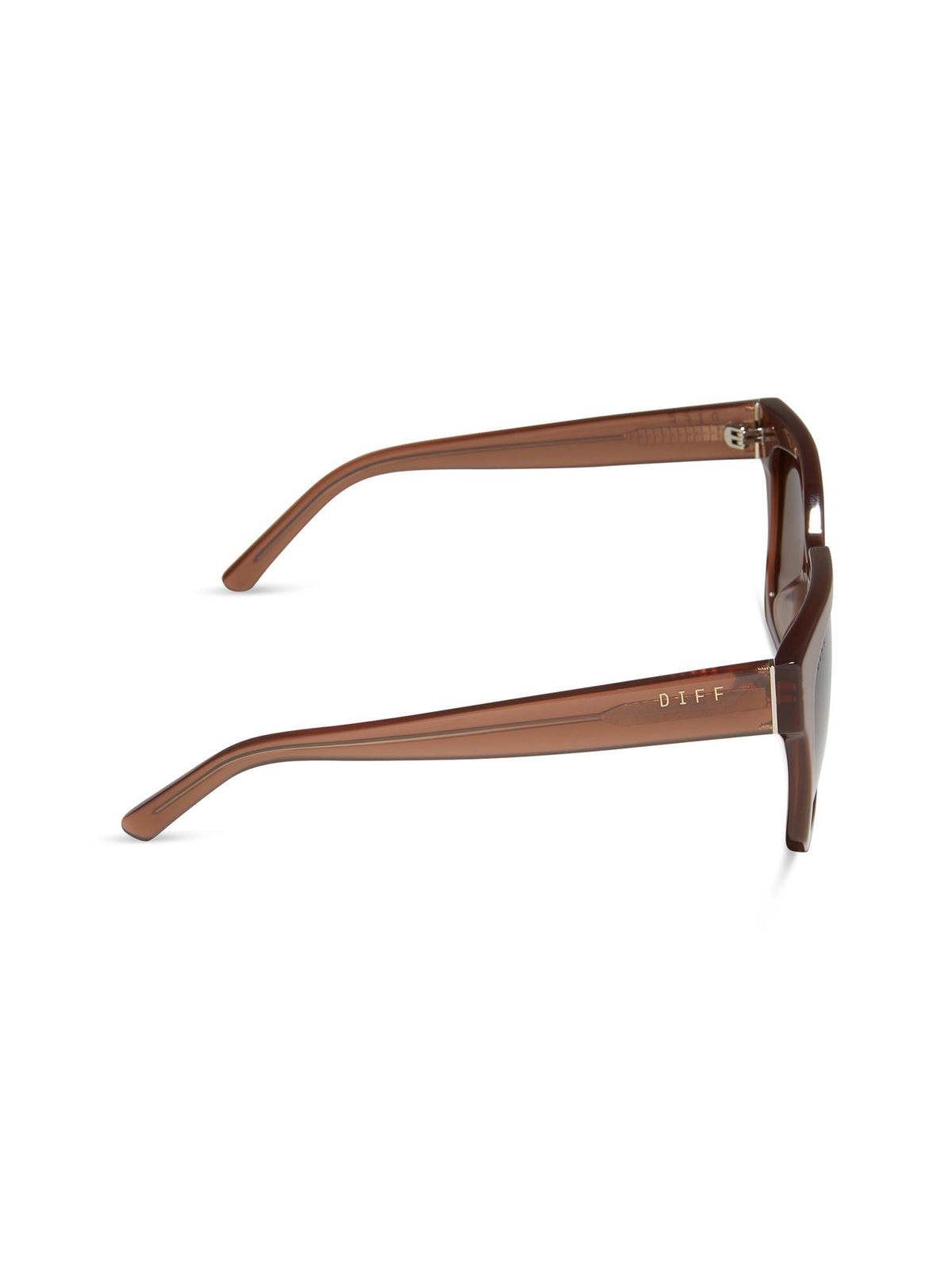 DIFF eyewear ariana sunglasses in macchiato and brown gradient polarized