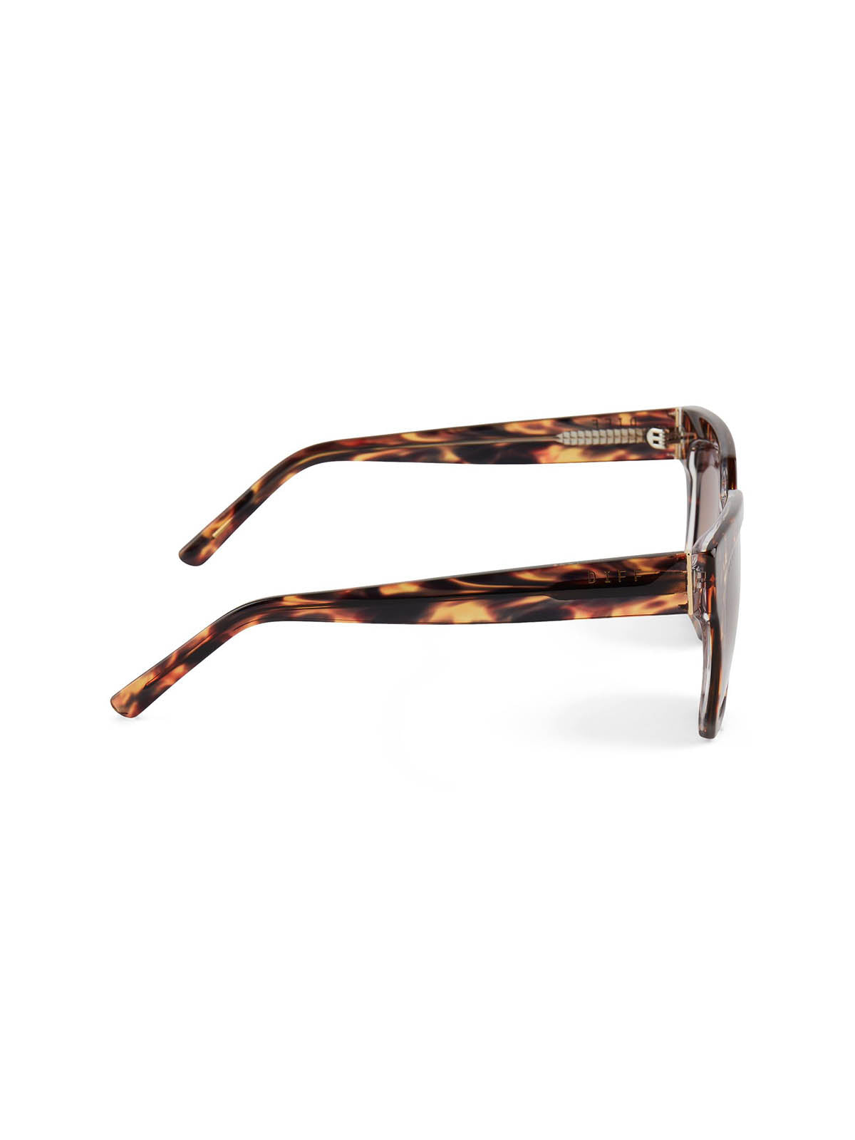 DIFF Eyewear Ariana Sunglasses Wild Tortoise & Brown Gradient Polarized