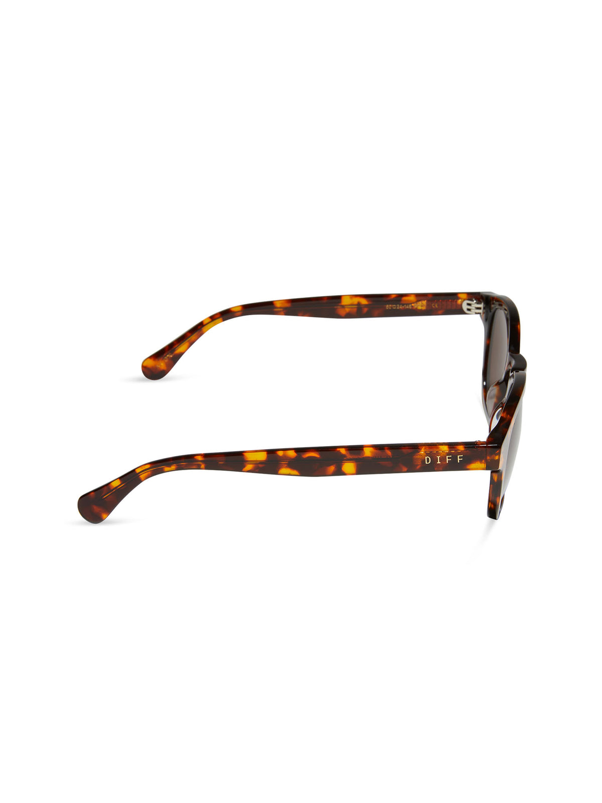 DIFF Eyewear Arlo XL Sunglasses in Rich Tortoise Brown Polarized