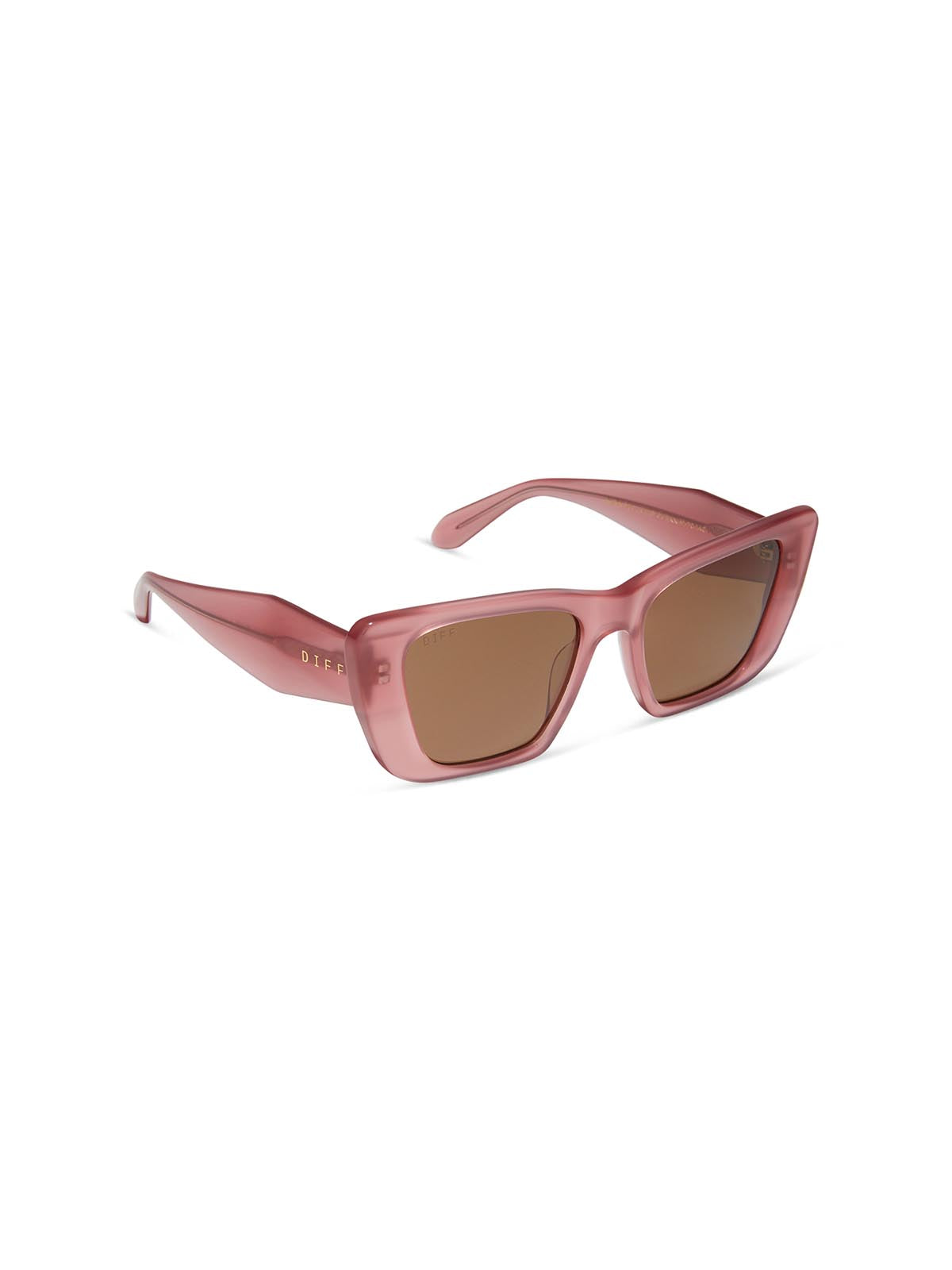 DIFF Eyewear Aura Sunglasses Guava & Brown