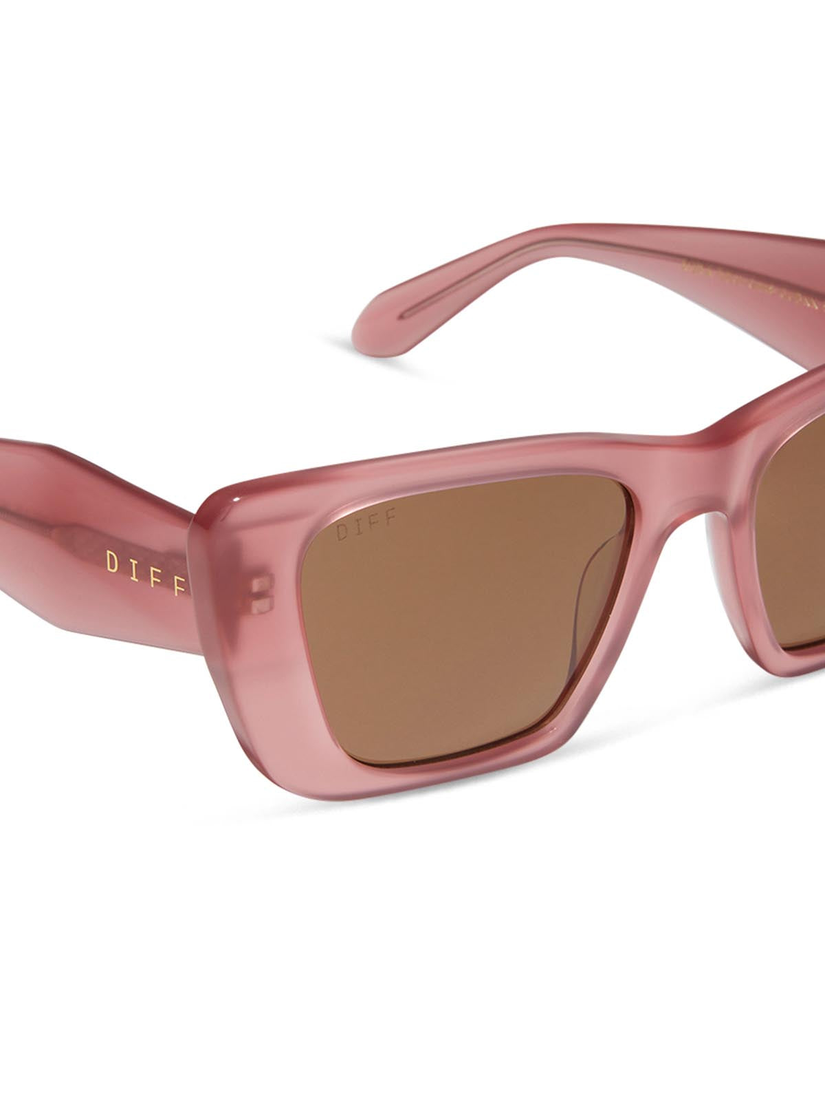 DIFF Eyewear Aura Sunglasses Guava & Brown