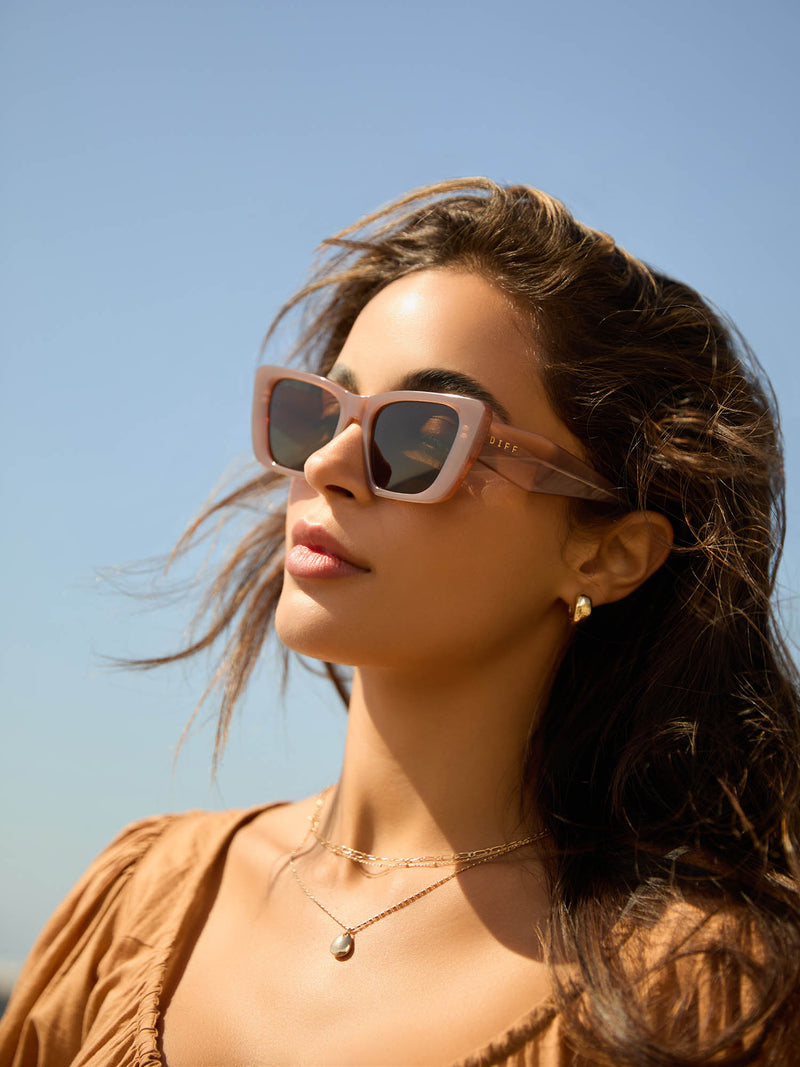 DIFF Eyewear Aura Sunglasses Macchiato & Brown Polarized