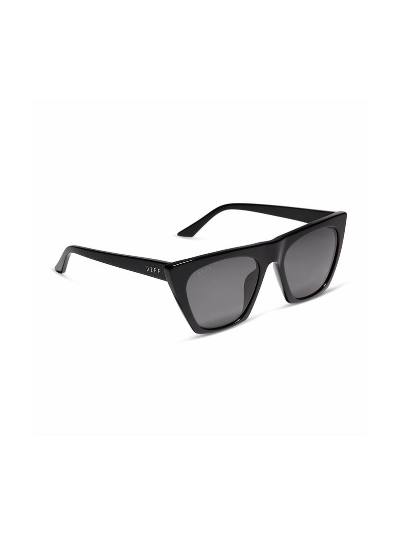 DIFF Eyewear Avril Sunglasses Black & Grey Polarized