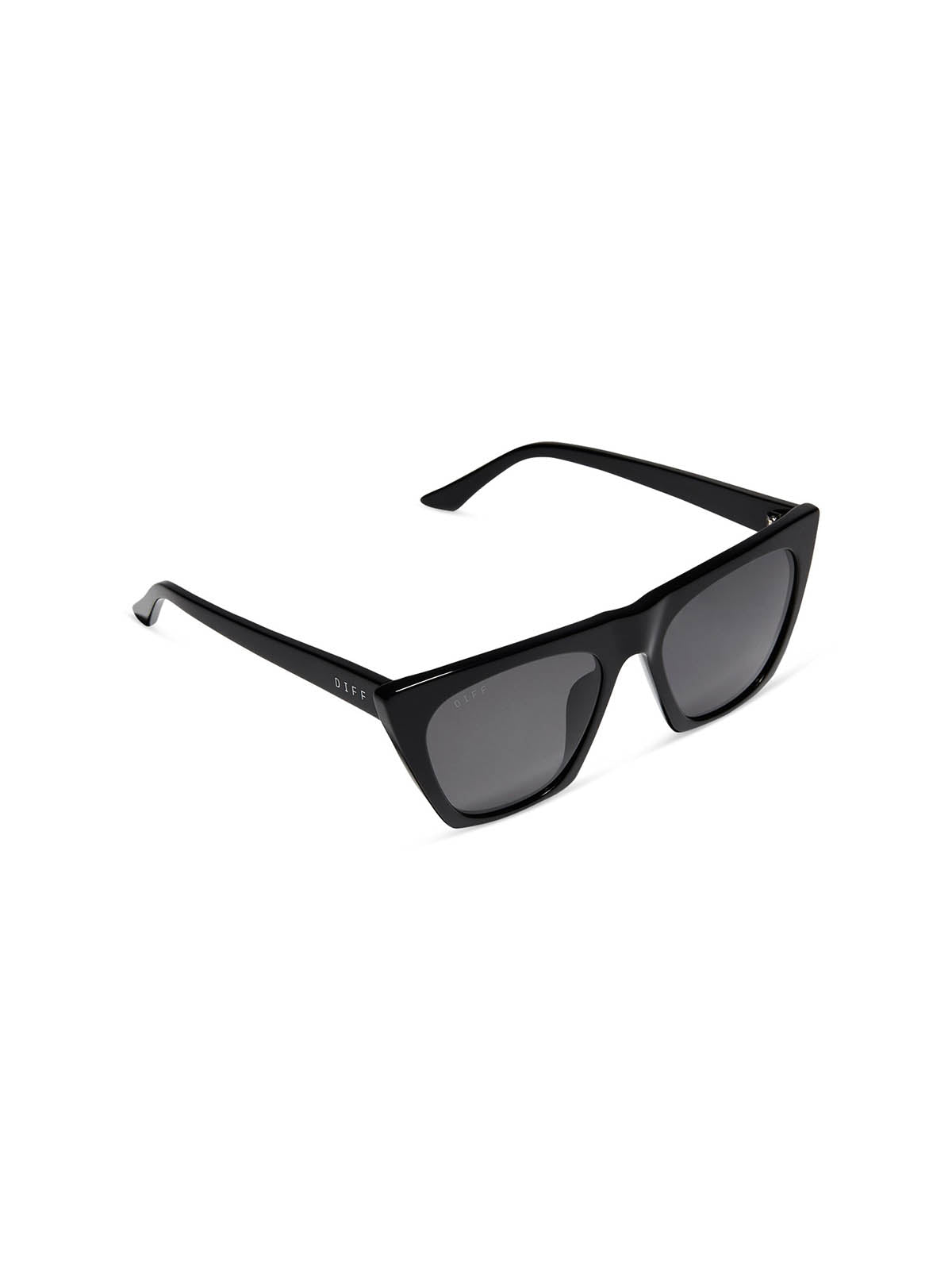 DIFF Eyewear Avril Sunglasses Black & Grey Polarized