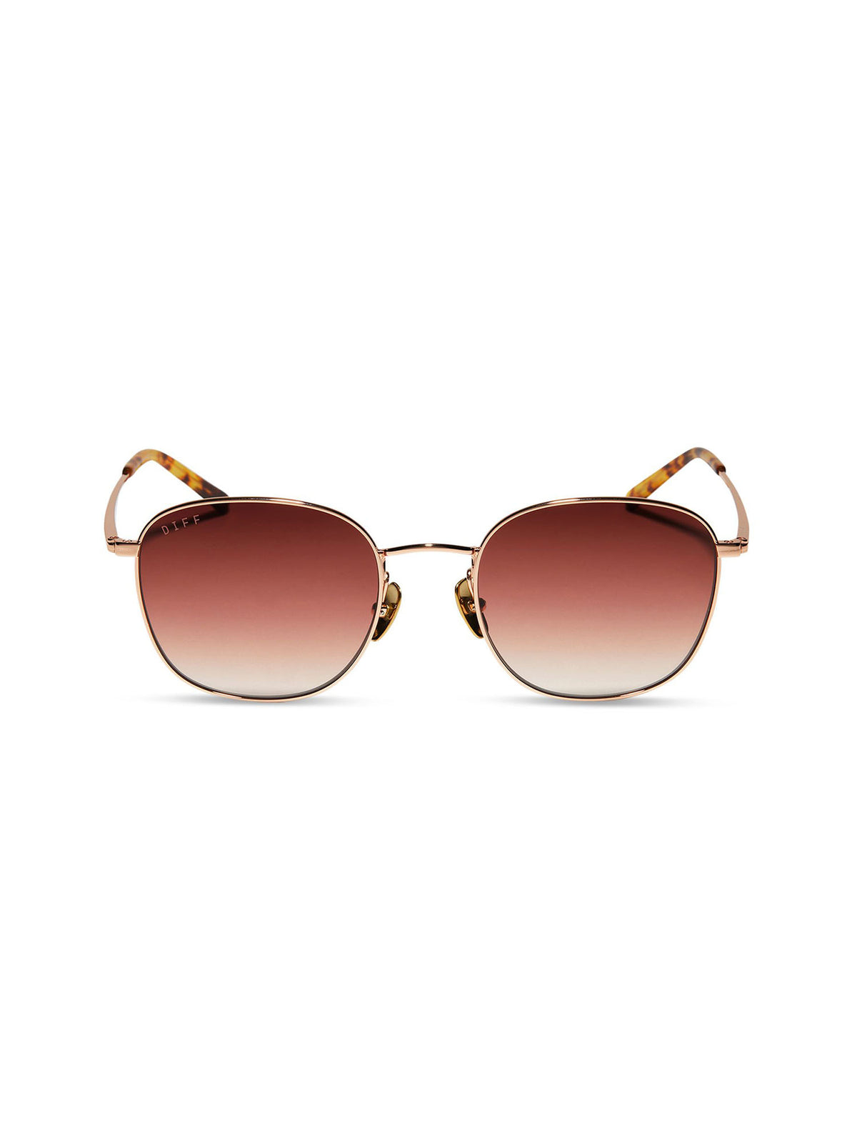 DIFF Eyewear Axel Sunglasses Rose Gold & Dusk Gradient