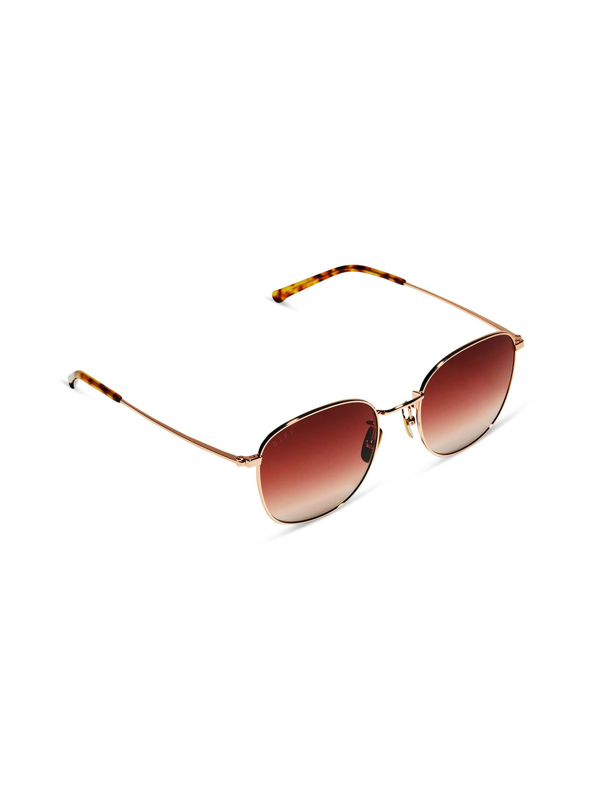 DIFF Eyewear Axel Sunglasses Rose Gold & Dusk Gradient