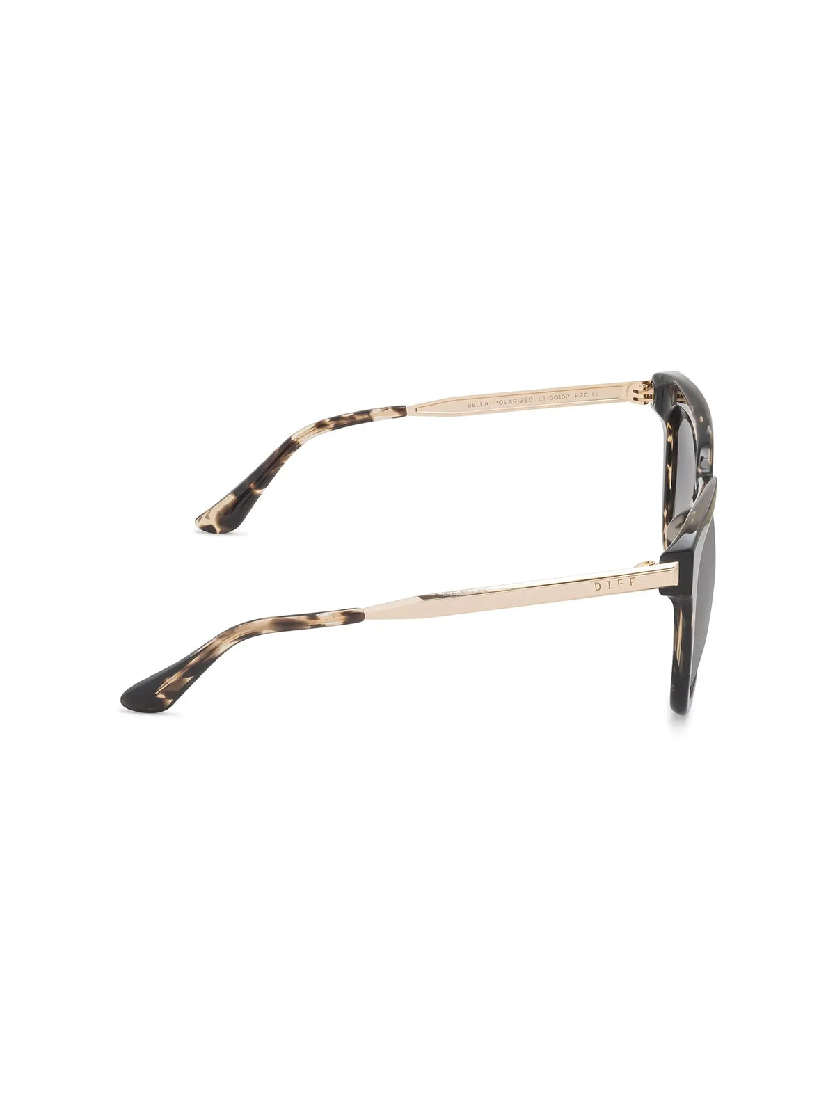 DIFF Eyewear Bella Sunglasses: Espresso Tortoise & Grey Gradient Polarized