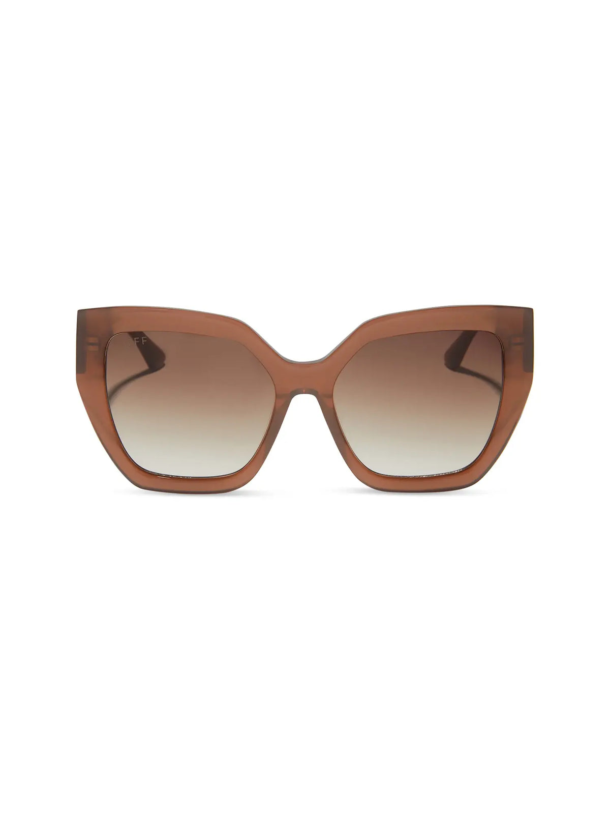 DIFF eyewear blaire sunglasses in macchiato and brown gradient