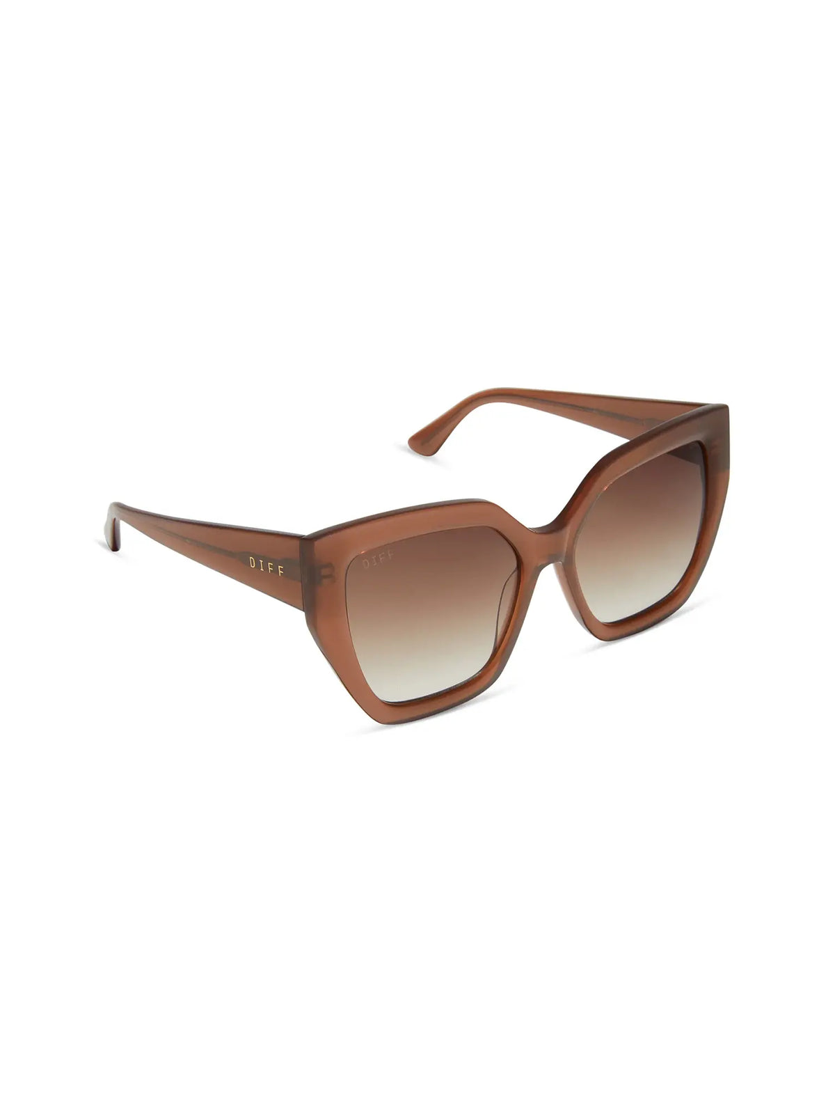 DIFF eyewear blaire sunglasses in macchiato and brown gradient