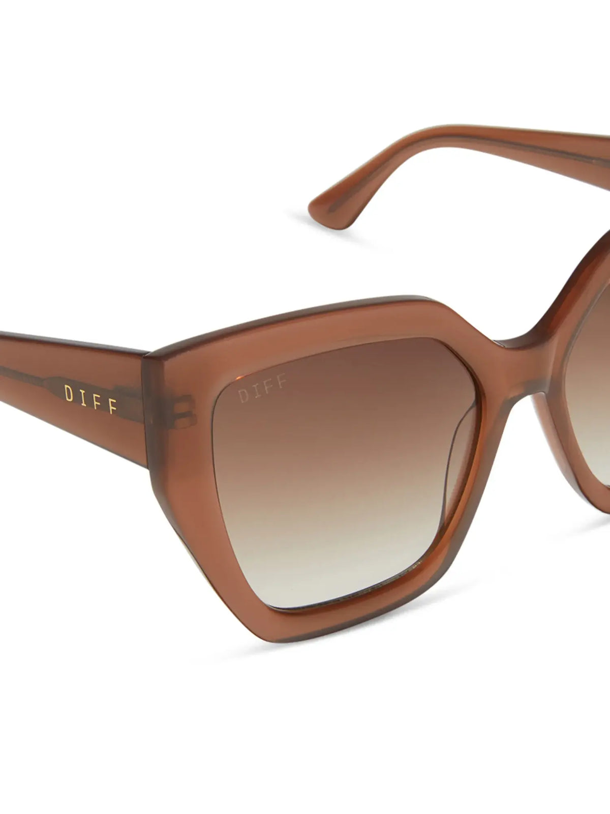 DIFF eyewear blaire sunglasses in macchiato and brown gradient