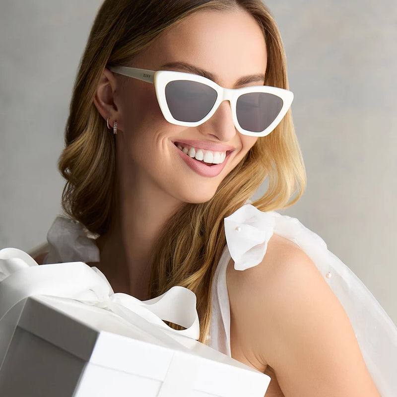 DIFF Eyewear Camila Sunglasses in Opaline & Grey