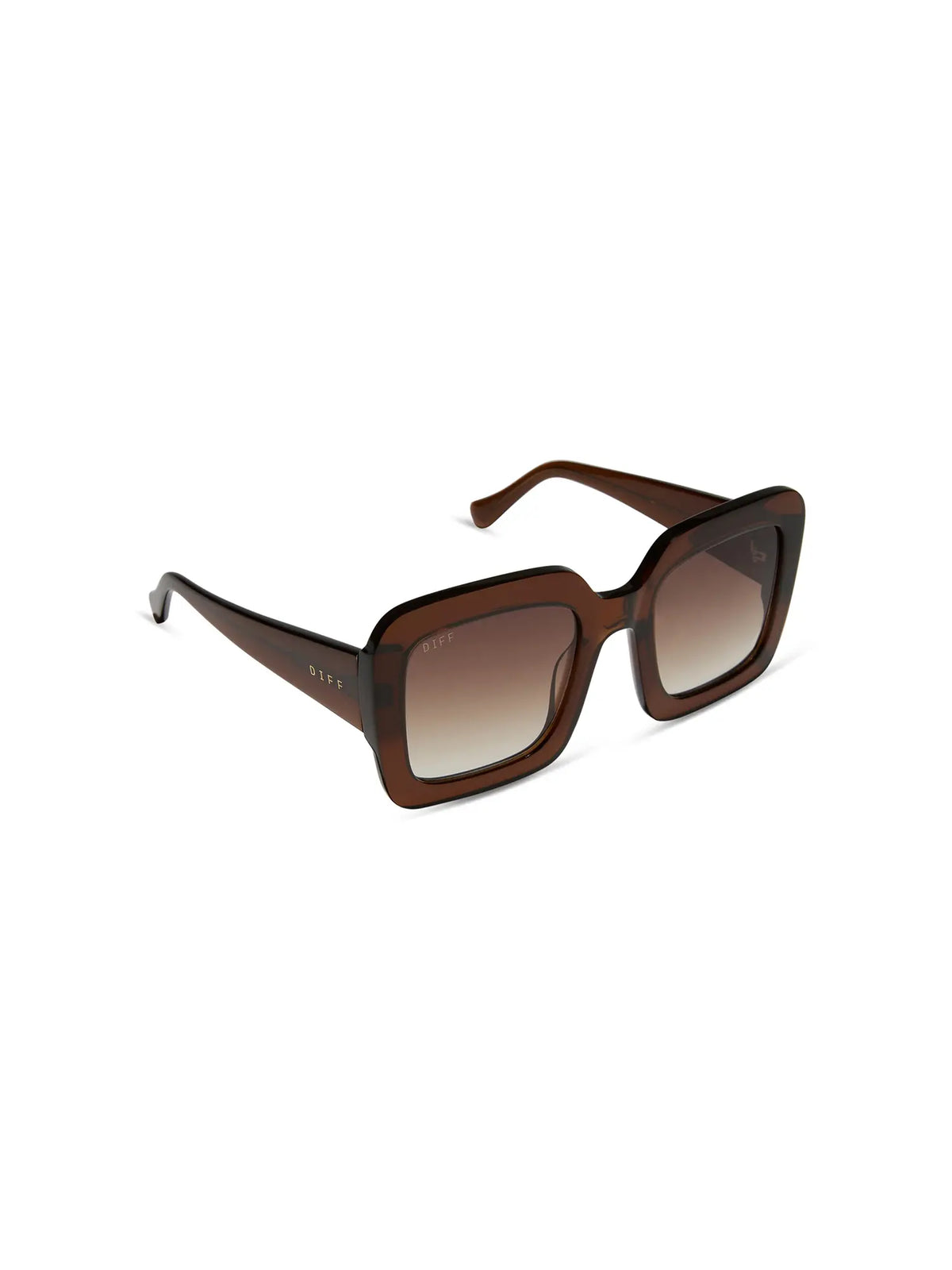 DIFF Eyewear Charise Sunglasses: Whiskey & Brown Gradient Polarized