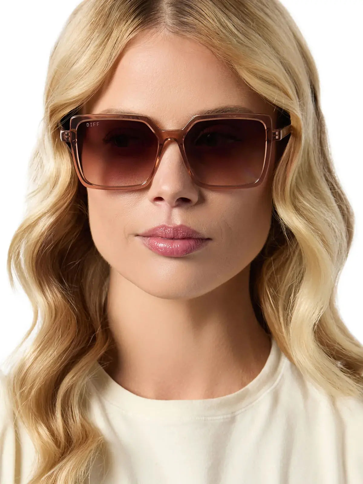 DIFF Eyewear Esme Sunglasses in Cafe Ole Brown Gradient