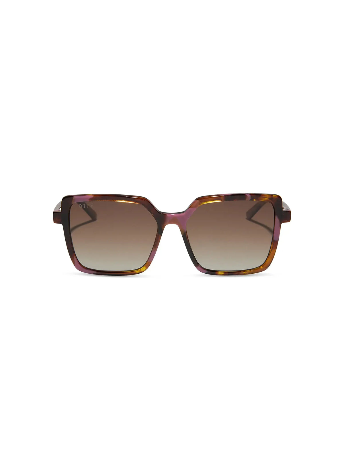 DIFF Eyewear Esme Sunglasses: Torino Tortoise & Brown Gradient Polarized