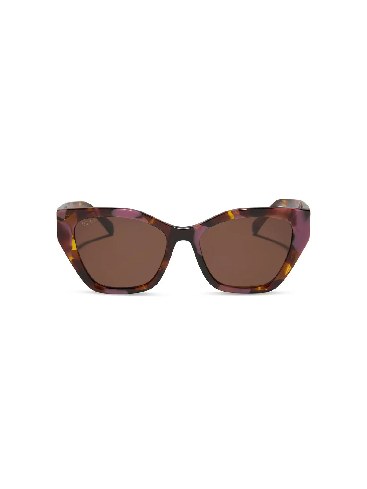 DIFF Eyewear Evie Sunglasses: Torino Tortoise & Brown