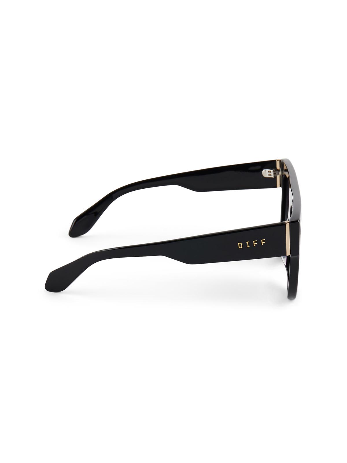DIFF Eyewear Georgie Sunglasses Black & Grey Gradient