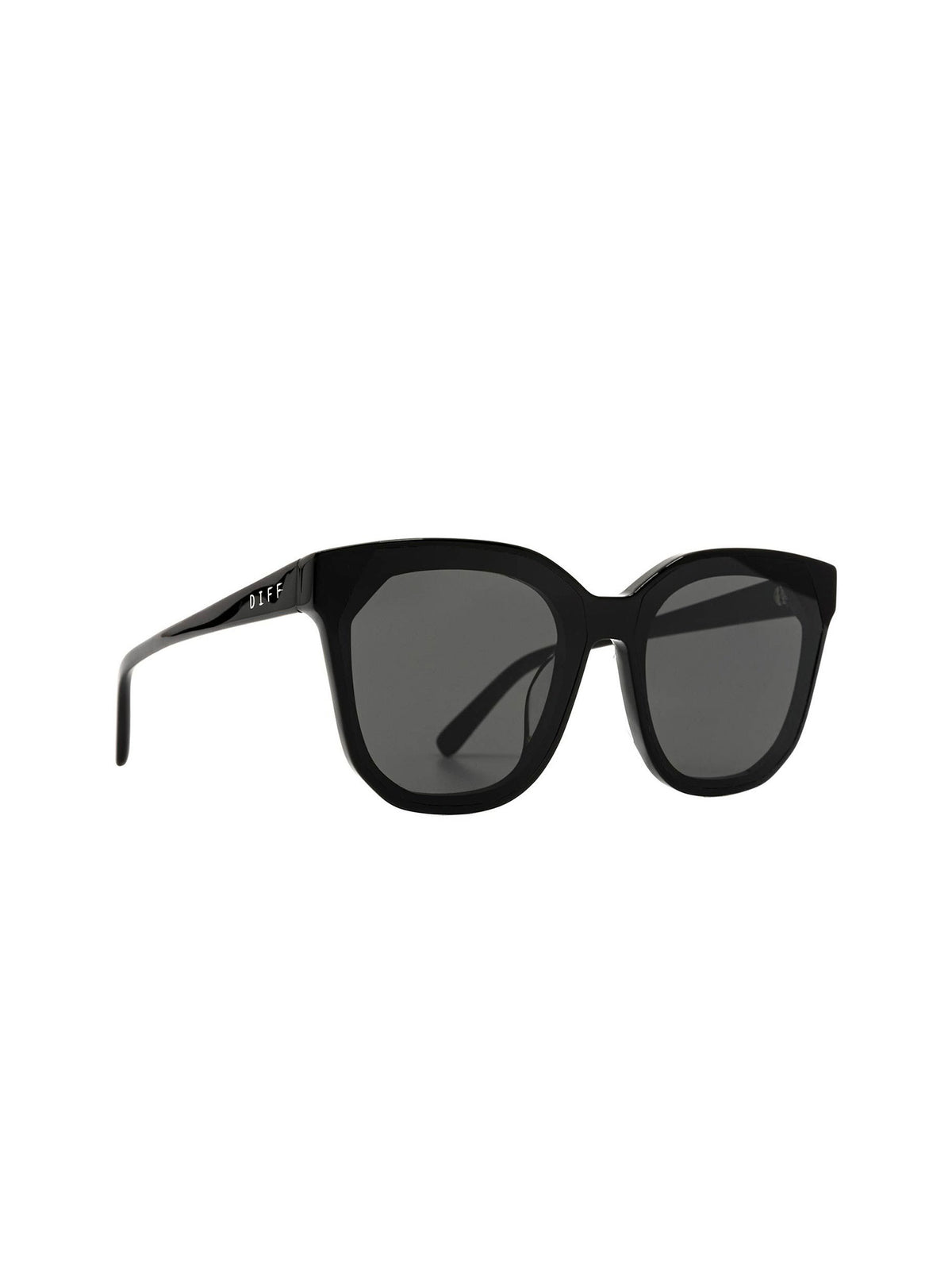 DIFF Eyewear Gia Sunglasses in Black Grey