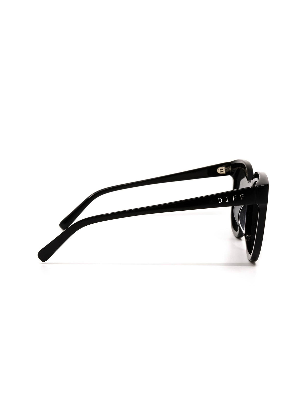 DIFF Eyewear Gia Sunglasses in Black Grey