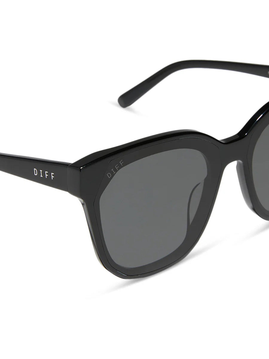 DIFF Eyewear Gia Sunglasses in Black Grey