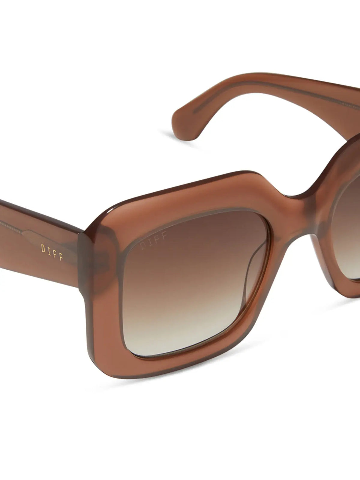 DIFF eyewear giada sunglasses in macchiato and brown gradient