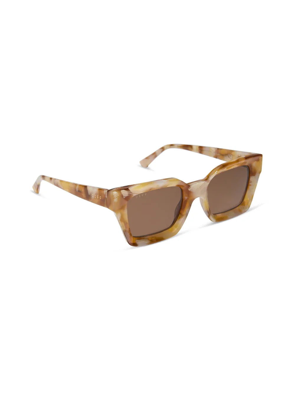 DIFF Eyewear Greer Sunglasses - Gilded Tortoise Brown Polarized