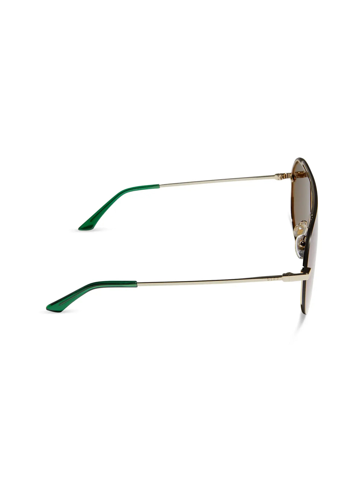 DIFF Eyewear Imani Sunglasses in Gold Green Mirror