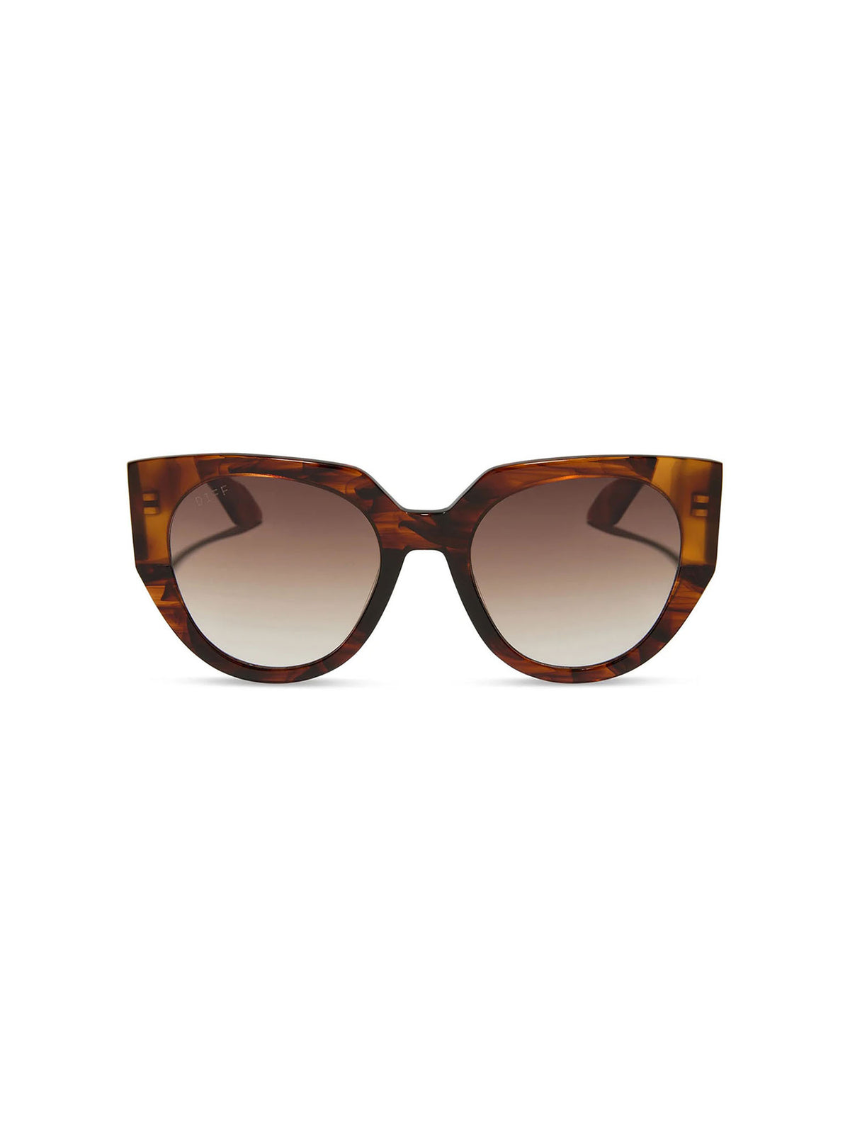 DIFF Eyewear Ivy Sunglasses in Sequoia Tortoise Brown Gradient