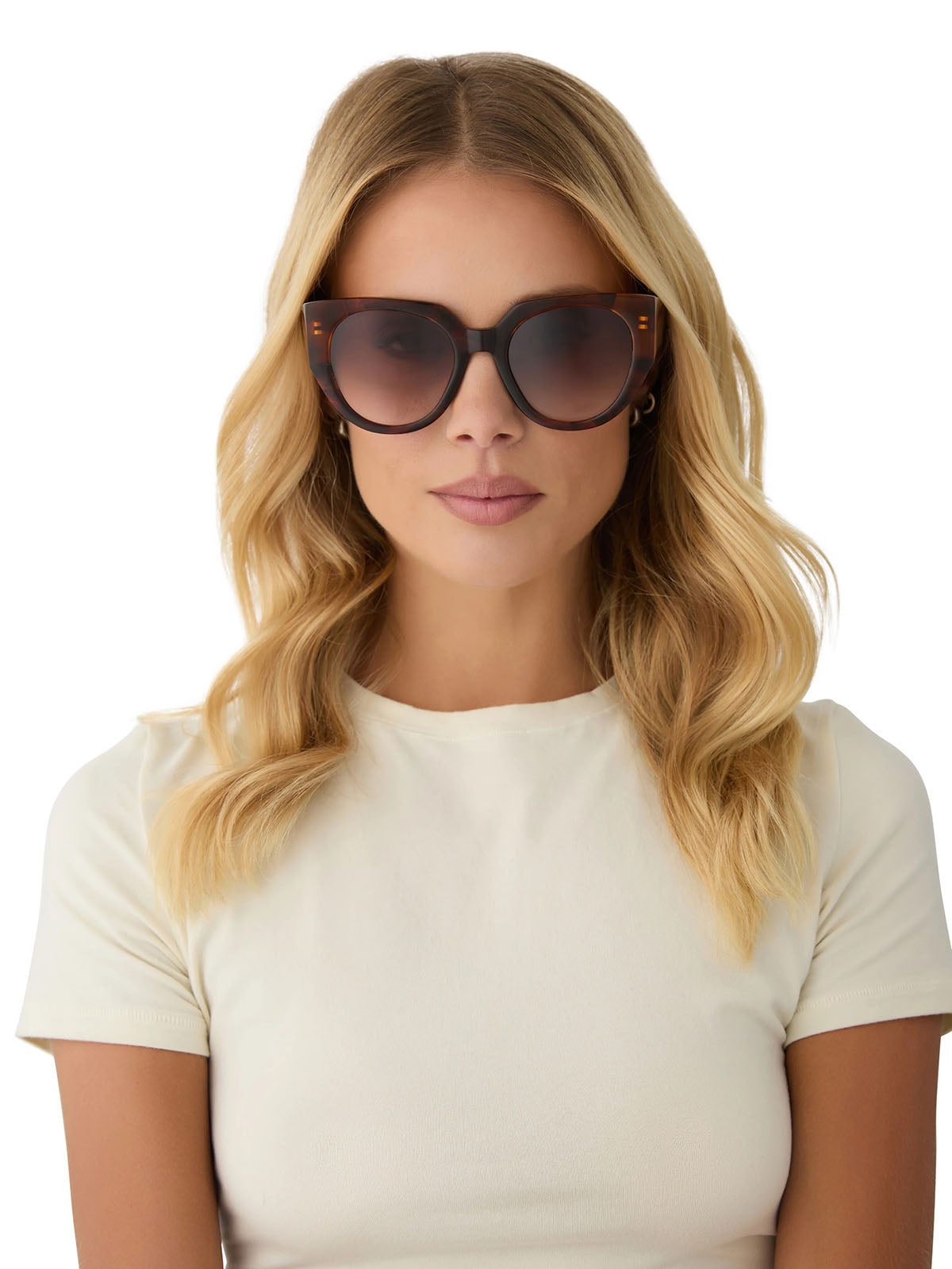 DIFF Eyewear Ivy Sunglasses in Sequoia Tortoise Brown Gradient