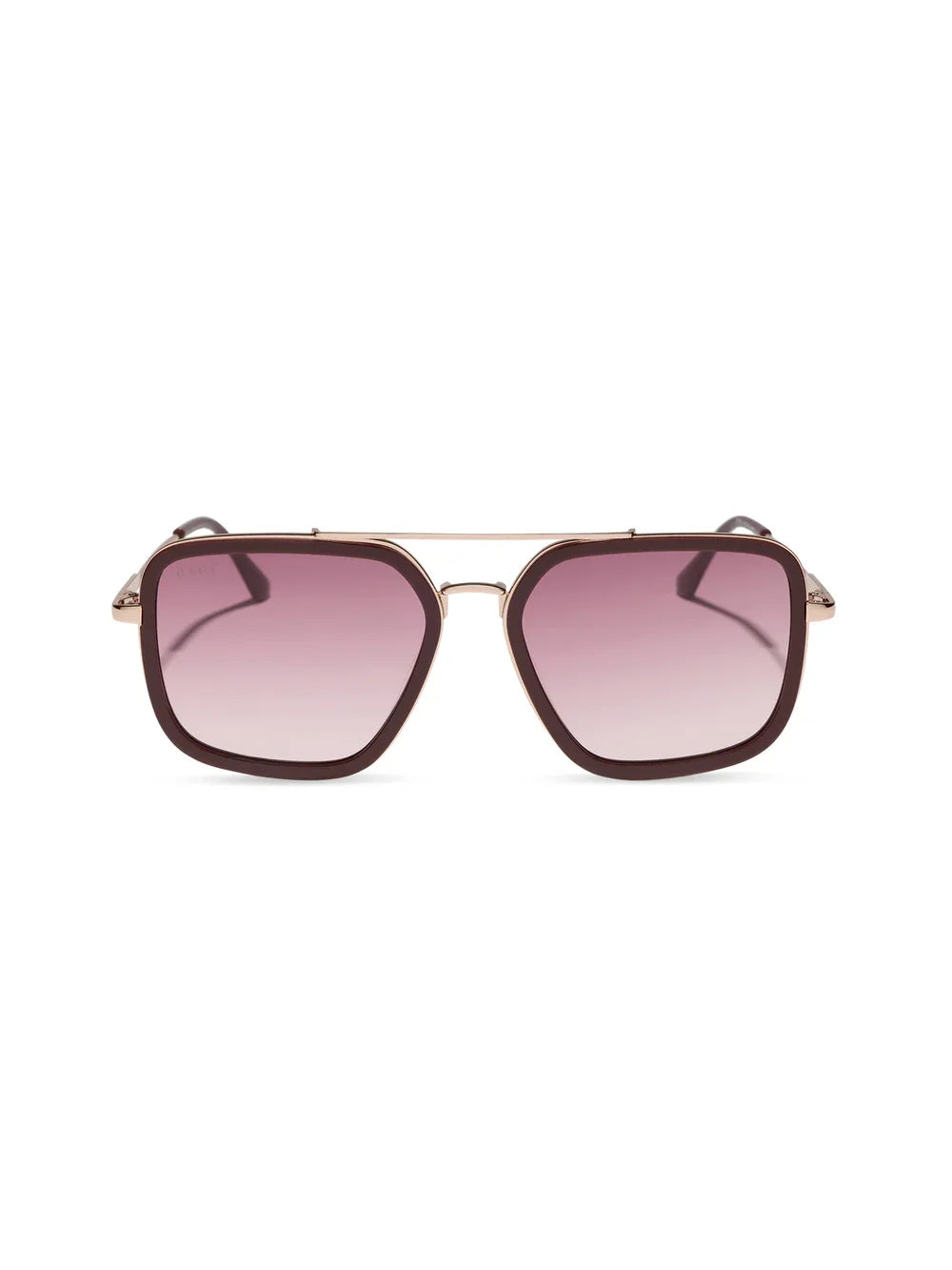 DIFF Eyewear Jordan Sunglasses - Rugby Red Burgundy Gradient