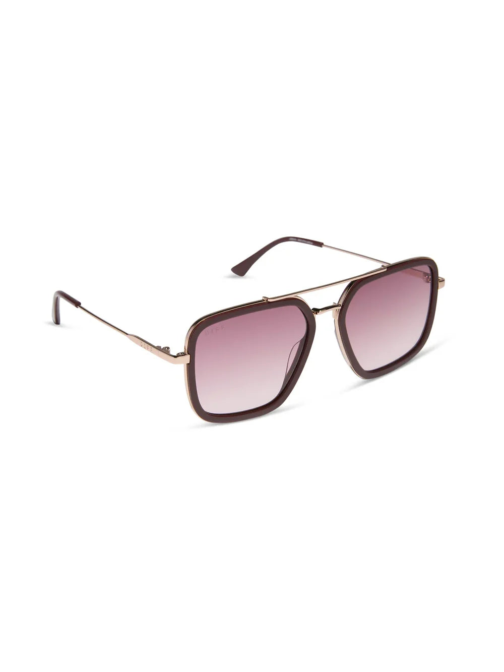 DIFF Eyewear Jordan Sunglasses - Rugby Red Burgundy Gradient
