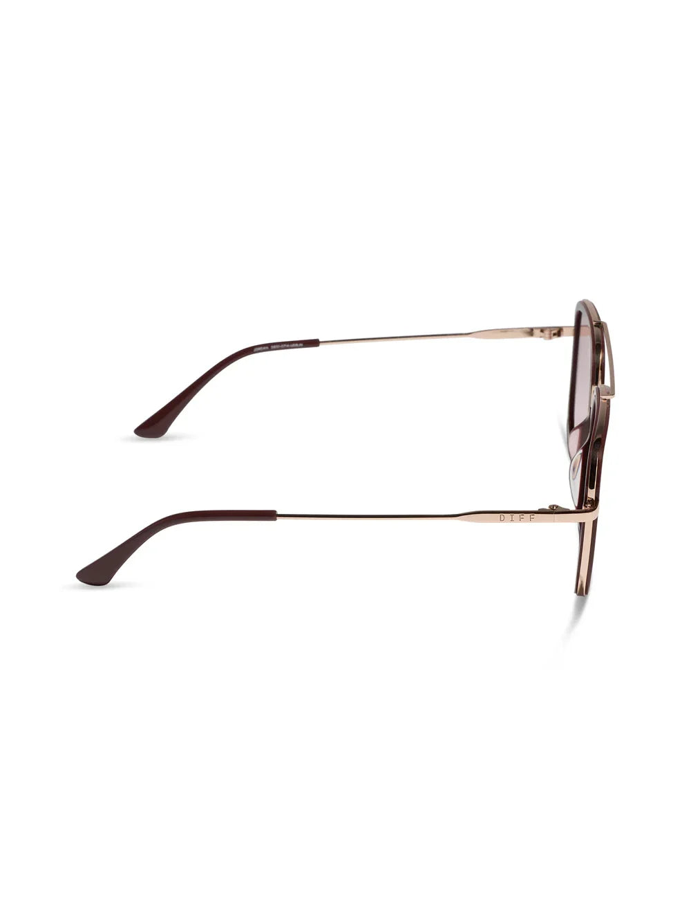 DIFF Eyewear Jordan Sunglasses - Rugby Red Burgundy Gradient