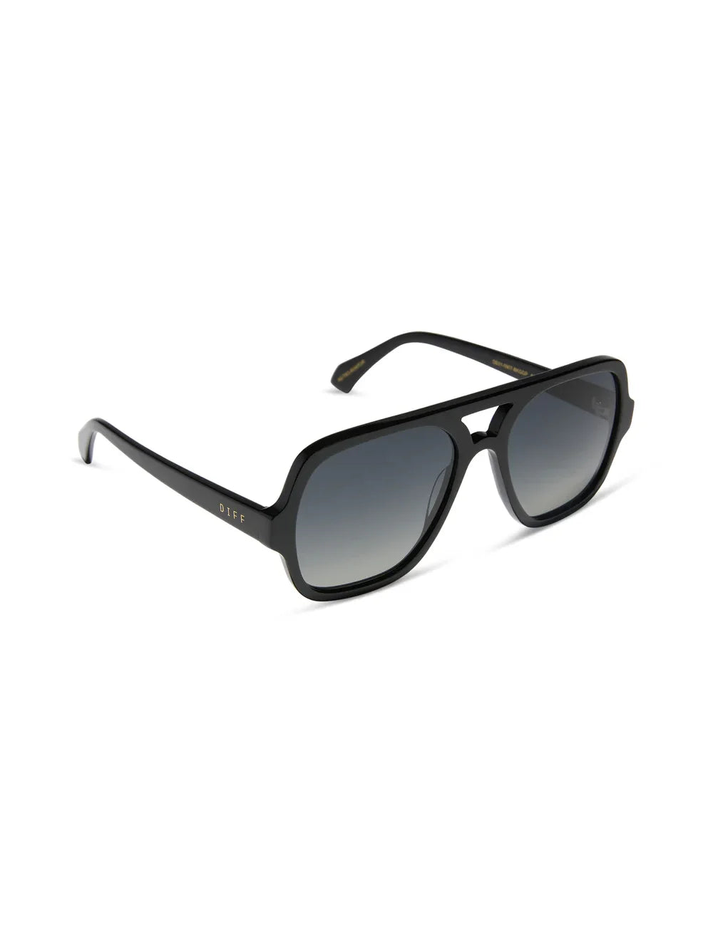 DIFF Eyewear Layton Sunglasses - Black Grey Gradient Polarized