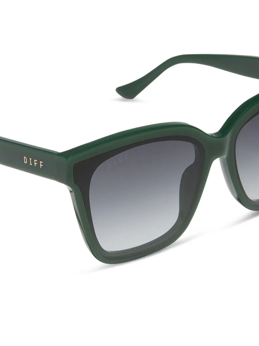 DIFF Eyewear Meredith II Sunglasses - Fairway Green Grey Gradient