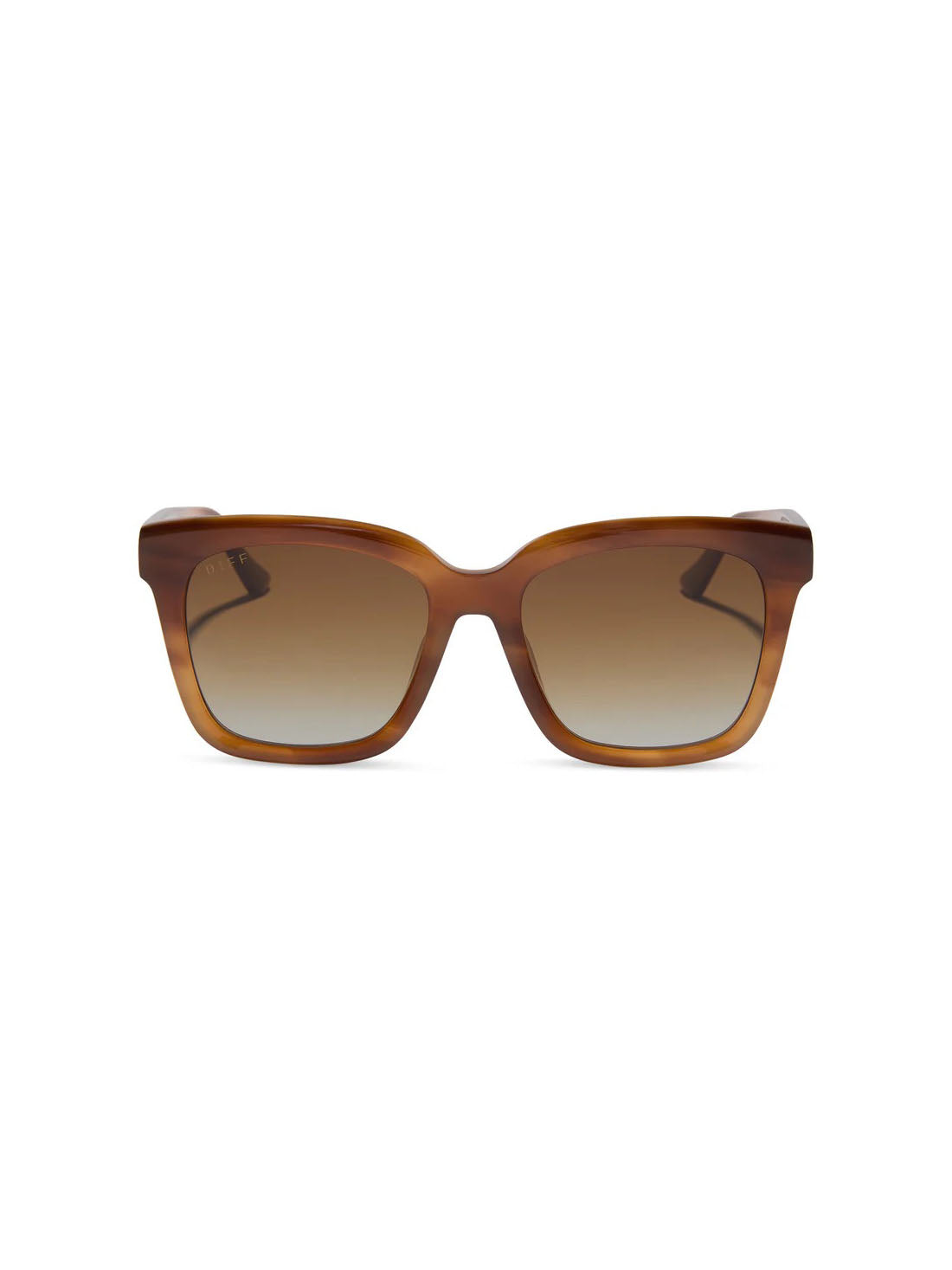 DIFF Eyewear Meredith Sunglasses in Tawny Tortoise Brown Gradient Polarized